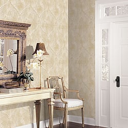 Galerie Wallcoverings Product Code CI38253 - Classic Silks 4 Wallpaper Collection - Pearl, Beige, White, Cream Colours - Regal Damask Design