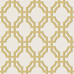 Galerie Wallcoverings Product Code DA23263 - Luxe Wallpaper Collection - Yellow Colours - Luxe Trellis Design
