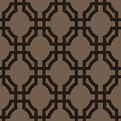 Galerie Wallcoverings Product Code DA23264 - Luxe Wallpaper Collection - Brown Black Colours - Luxe Trellis Design