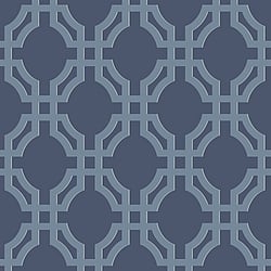 Galerie Wallcoverings Product Code DA23265 - Luxe Wallpaper Collection - Blue Colours - Luxe Trellis Design