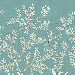 Galerie Wallcoverings Product Code DB30404M - Daisy Bennett Wallpaper Collection - Aquas & Teals Colours - Vining Beauty Mural Design