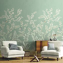 Galerie Wallcoverings Product Code DB30414M - Daisy Bennett Wallpaper Collection - Greens Colours - Vining Beauty Mural Design
