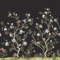 Galerie Wallcoverings Product Code DB30510M - Daisy Bennett Wallpaper Collection - Blacks Colours - Chinoiserie Magnolia Mural Design