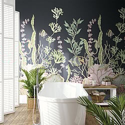 Galerie Wallcoverings Product Code DB30710M - Daisy Bennett Wallpaper Collection - Blacks Colours - Nautical Mural  Design