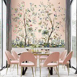 Galerie Wallcoverings Product Code DB31401M - Daisy Bennett Wallpaper Collection - Pinks Colours - Charleston Garden Mural Design