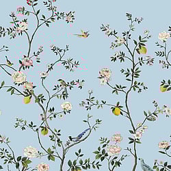 Galerie Wallcoverings Product Code DB31812M - Daisy Bennett Wallpaper Collection - Blues Colours - Blossom Mural Design