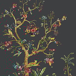 Galerie Wallcoverings Product Code DB31900M - Daisy Bennett Wallpaper Collection - Blacks Colours - Tanzania Tree of Life Mural Design