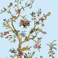 Galerie Wallcoverings Product Code DB31902M - Daisy Bennett Wallpaper Collection - Blues Colours - Tanzania Tree of Life Mural Design