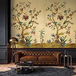 Galerie Wallcoverings Product Code DB33306M - Daisy Bennett Wallpaper Collection - Golds Colours - Tanzania Tree of Life Mural Design