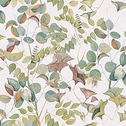 Galerie Wallcoverings Product Code DW2004 - Designer Walls Wallpaper Collection - White Colours - Nature Leaves Design