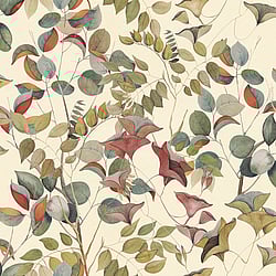 Galerie Wallcoverings Product Code DW2005 - Designer Walls Wallpaper Collection - Cream Colours - Nature Leaves Design