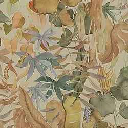Galerie Wallcoverings Product Code DW2011 - Designer Walls Wallpaper Collection - Warm Beige Colours - Abstract Leaves Design