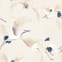 Galerie Wallcoverings Product Code DW2018 - Designer Walls Wallpaper Collection - Light Grey Colours - Cranes Design