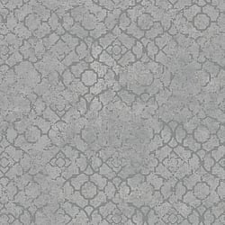 Galerie Wallcoverings Product Code DWP0246-03 - Emporium Wallpaper Collection - Silver Colours - Aged Quatrefoil Design