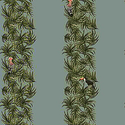Galerie Wallcoverings Product Code ED13137 - Ted Baker Eden Wallpaper Collection - Blue Green Orange Black Colours - Compala Design