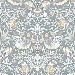 Galerie Wallcoverings Product Code ET11222 - Arts and Crafts Wallpaper Collection - Blue White Blush Colours - Fragaria Garden Design