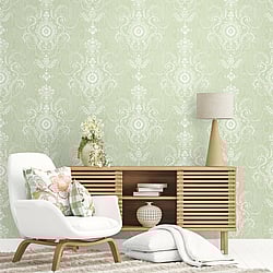 Galerie Wallcoverings Product Code FC60304 - French Country Wallpaper Collection - Washed Green Colours -  Colette Design