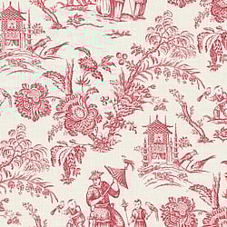 Galerie Wallcoverings Product Code FC61801 - French Country Wallpaper Collection - Poppy Red Colours -  Chinois Design