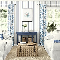 Galerie Wallcoverings Product Code FC62502 - French Country Wallpaper Collection - Bedford Blue Colours -  Andree Design