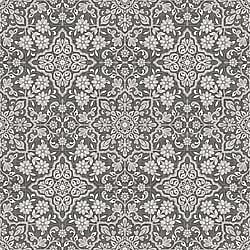 Galerie Wallcoverings Product Code FH37543 - Homestyle Wallpaper Collection - Black Silver Colours - Floral Tile Design