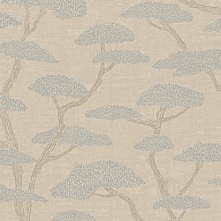 Galerie Wallcoverings Product Code FS72036 - Fusion Wallpaper Collection - Beige Blue Colours - Chinoiserie Tree Motif Design