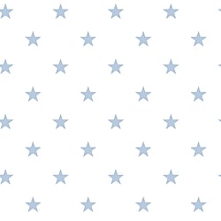 Galerie Wallcoverings Product Code G23104 - Deauville Wallpaper Collection - Sky Blue White Colours - Deauville Star Design