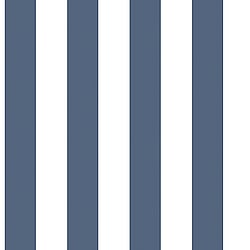Galerie Wallcoverings Product Code G23144 - Deauville 2 Wallpaper Collection - Marine Blue White Colours - Regency Stripe Design