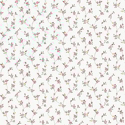 Galerie Wallcoverings Product Code G23287 - Country Cottage Wallpaper Collection - Red Green Yellow Colours - Petite Floral Trail Design
