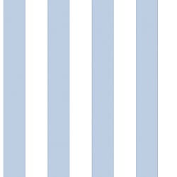Galerie Wallcoverings Product Code G23341 - Deauville 2 Wallpaper Collection - Sky Blue White Colours - Regency Stripe Design