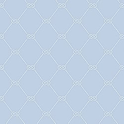 Galerie Wallcoverings Product Code G23348 - Deauville 2 Wallpaper Collection - Sky Blue White Colours - Nautical Rope Design