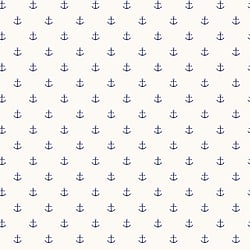 Galerie Wallcoverings Product Code G23353 - Deauville 2 Wallpaper Collection - Navy Blue White Colours - Small Anchors Design