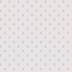Galerie Wallcoverings Product Code G23354 - Deauville 2 Wallpaper Collection - Blue Beige Colours - Small Anchors Design