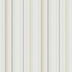 Galerie Wallcoverings Product Code G34109 - Country Cottage Wallpaper Collection - Grey Yellow Colours - Multi Stripe Design