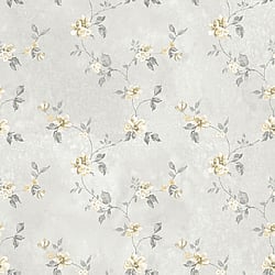 Galerie Wallcoverings Product Code G34162 - Country Cottage Wallpaper Collection - Grey Yellow Colours - Vintage Trail Design