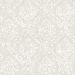 Galerie Wallcoverings Product Code G45013 - Vintage Rose Wallpaper Collection - Grey Colours - Damask Design