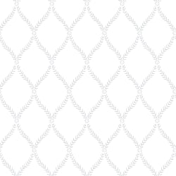 Galerie Wallcoverings Product Code G45056 - Vintage Rose Wallpaper Collection - White Grey Colours - Laurel Trellis Design