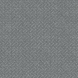 Galerie Wallcoverings Product Code G45174 - Steampunk Wallpaper Collection - Silver Grey Colours - Diamond Plate Design