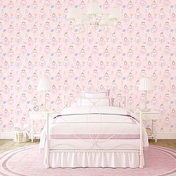 Galerie Wallcoverings Product Code G56002 - Just 4 Kids 2 Wallpaper Collection - Pink Colours - Ballerinas Design