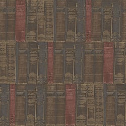 Galerie Wallcoverings Product Code G56132 - Nostalgie Wallpaper Collection - Brown Colours - Library Books Design