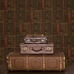 Galerie Wallcoverings Product Code G56132 - Nostalgie Wallpaper Collection - Brown Colours - Library Books Design