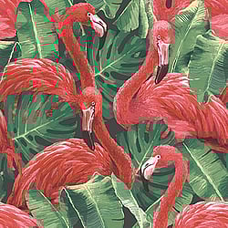 Galerie Wallcoverings Product Code G56405 - Global Fusion Wallpaper Collection -  Flamingos Design