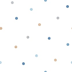Galerie Wallcoverings Product Code G56520 - Just 4 Kids 2 Wallpaper Collection - Blue Grey Beige White Colours - Giant Polko Dots Design