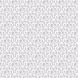 Galerie Wallcoverings Product Code G56678 - Small Prints Wallpaper Collection - Silver Grey White Colours - Ogee Floral Design