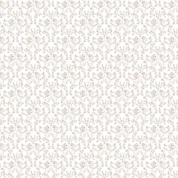 Galerie Wallcoverings Product Code G56682 - Small Prints Wallpaper Collection - Gold Brown White Colours - Ogee Floral Design