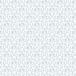 Galerie Wallcoverings Product Code G56683 - Small Prints Wallpaper Collection - Blue Green White Colours - Ogee Floral Design