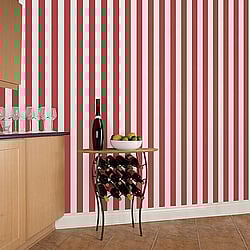 Galerie Wallcoverings Product Code G67525 - Smart Stripes 2 Wallpaper Collection - Red Colours - Awning Stripe Design