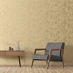 Galerie Wallcoverings Product Code G67693 - Special Fx Wallpaper Collection - Yellow Gold Colours - Metallic Crackle Texture Design