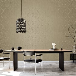 Galerie Wallcoverings Product Code G67730 - Special FX 2 Wallpaper Collection - Yellow Gold Colours - Metallic Spiral Design