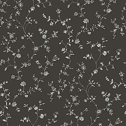 Galerie Wallcoverings Product Code G67861 - Miniatures 2 Wallpaper Collection - Black White Colours - Floral Trail Design