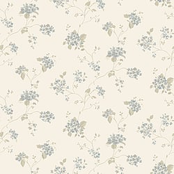 Galerie Wallcoverings Product Code G67865 - Miniatures 3 Wallpaper Collection - Blue Beige Cream Colours - Hydrangea Trail Design